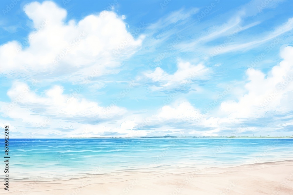 Obraz premium Beach sky backgrounds outdoors.