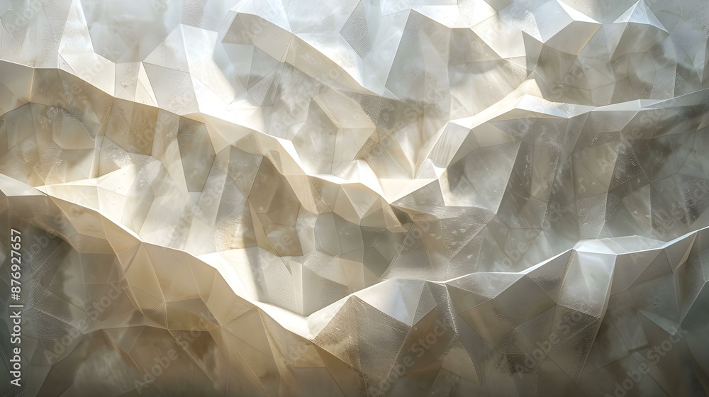 Obraz premium Spaced geometric patterns etched into a marble.