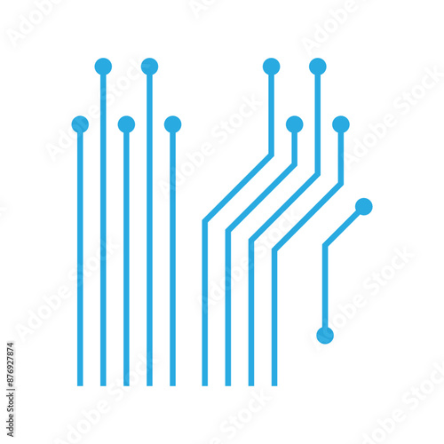 Abstract futuristic circuit board