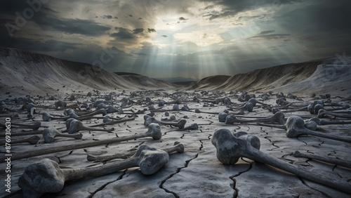 valley of dry bones Ezekiel biblical story.
