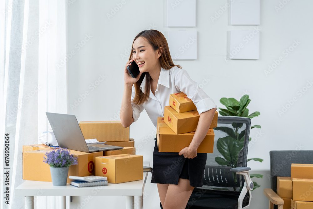 Pretty Asian sme business woman working Custom Ecommerce Packaging leading supplier of custom packaging. create a personalised experience, fast Pretty Asian sme business woman working Custom Ecommerce Packaging leading supplier of custom packaging. create a personalised experience, fast