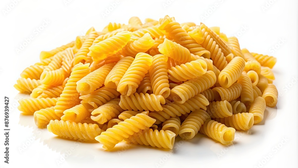 Close-up of corn short pasta in a white background, corn, short pasta, food, ingredient, cooking, grains, yellow Close-up of corn short pasta in a white background, corn, short pasta, food, ingredient, cooking, grains, yellow