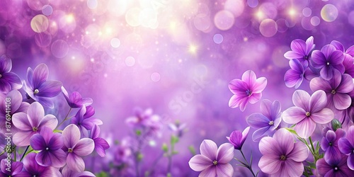 Wallpaper Mural Beautiful background with purple flowers as a print and design template for printing and internet use, purple, flowers Torontodigital.ca