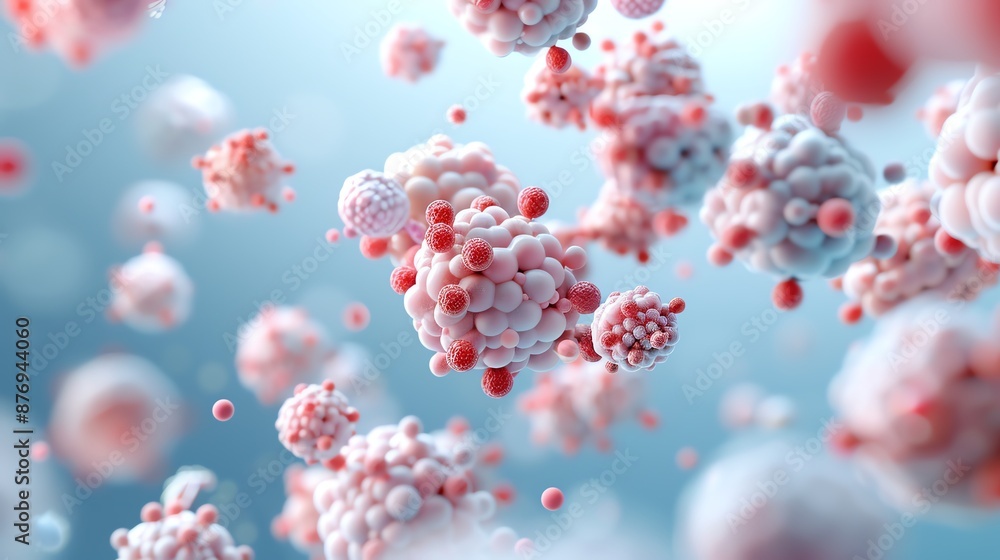 Cells showcasing genome structures, heredity representation Cells showcasing genome structures, heredity representation