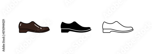 Loafers icon isolated on white background.