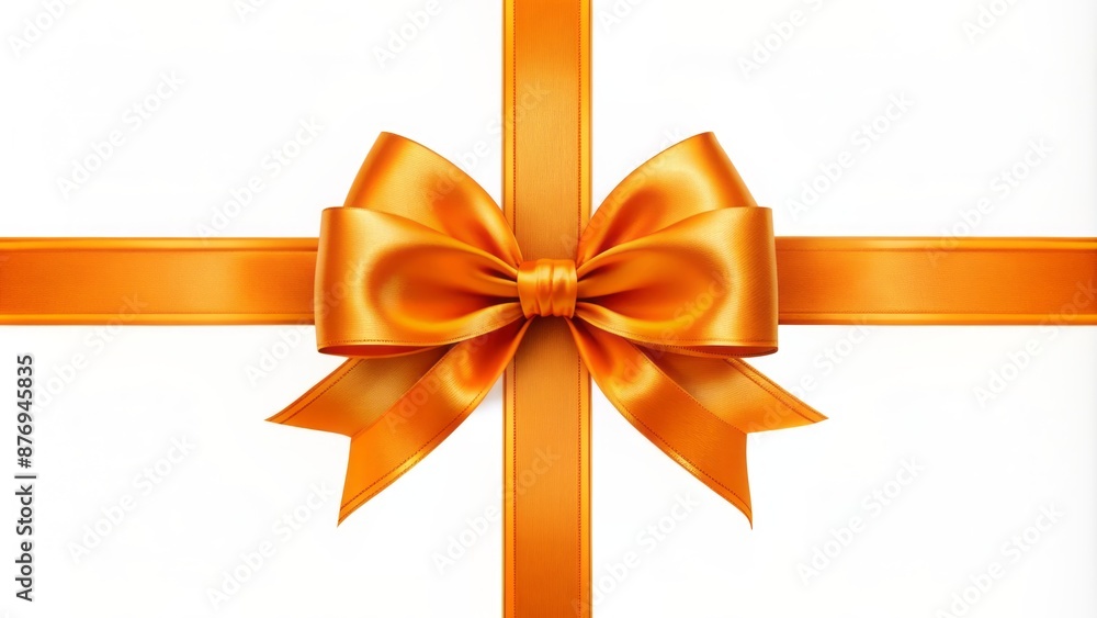 Vibrant orange bows adorned with horizontal and vertical cross ribbons perfect for decorating elegant wedding invitations, greeting cards, and gift boxes. Vibrant orange bows adorned with horizontal and vertical cross ribbons perfect for decorating elegant wedding invitations, greeting cards, and gift boxes.
