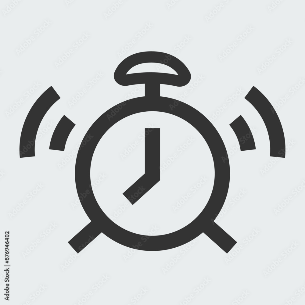 Alarm Clock easy editable simple vector design. Alarm Clock easy editable simple vector design.