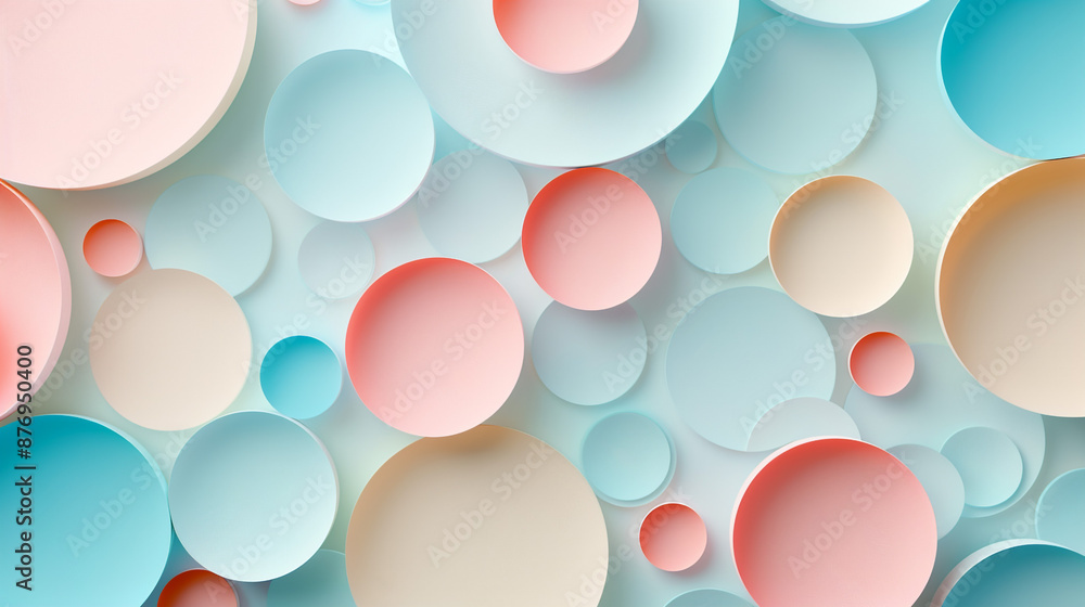 A flat pattern of overlapping circles and ovals in soft pastel colors, creating a calming, abstract effect. A flat pattern of overlapping circles and ovals in soft pastel colors, creating a calming, abstract effect.