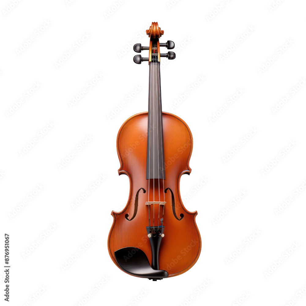 Fototapeta premium Violin isolate on transparent png.