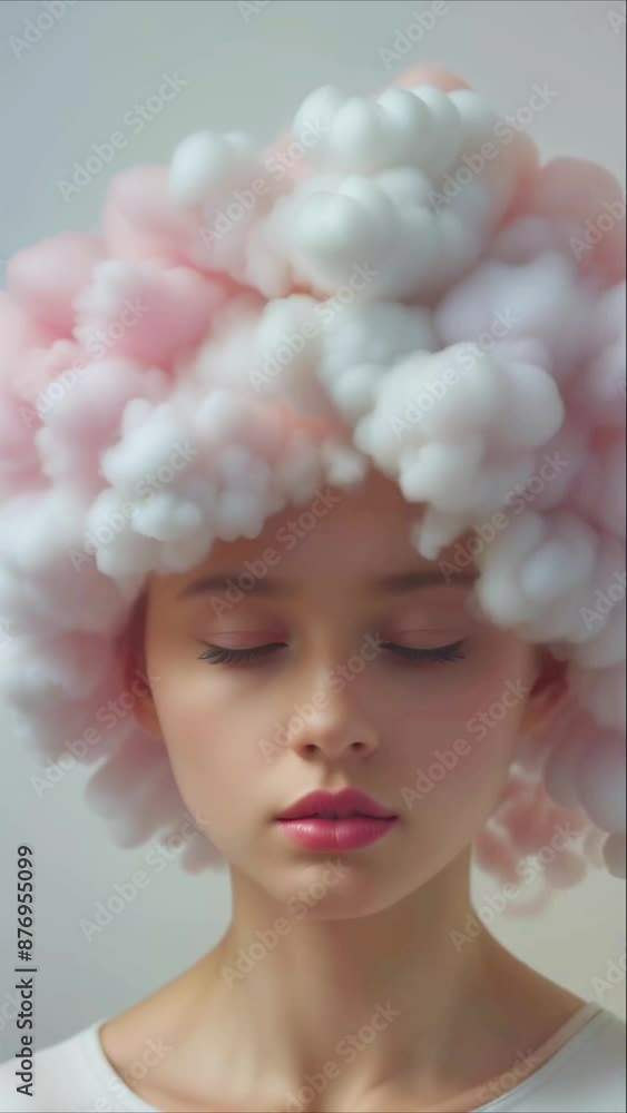 A colorful cloud filled with different shades of blue, purple, pink, and green A colorful cloud filled with different shades of blue, purple, pink, and green
