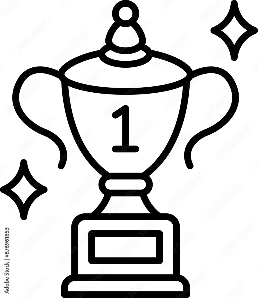 Obraz premium Trophy icon