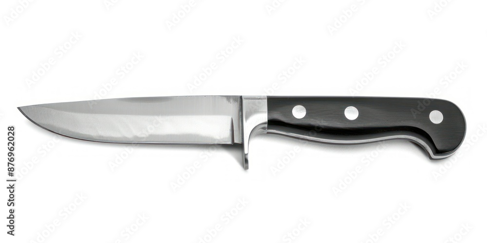 Classic Stainless Steel Chef's Knife Isolated on White Classic Stainless Steel Chef's Knife Isolated on White