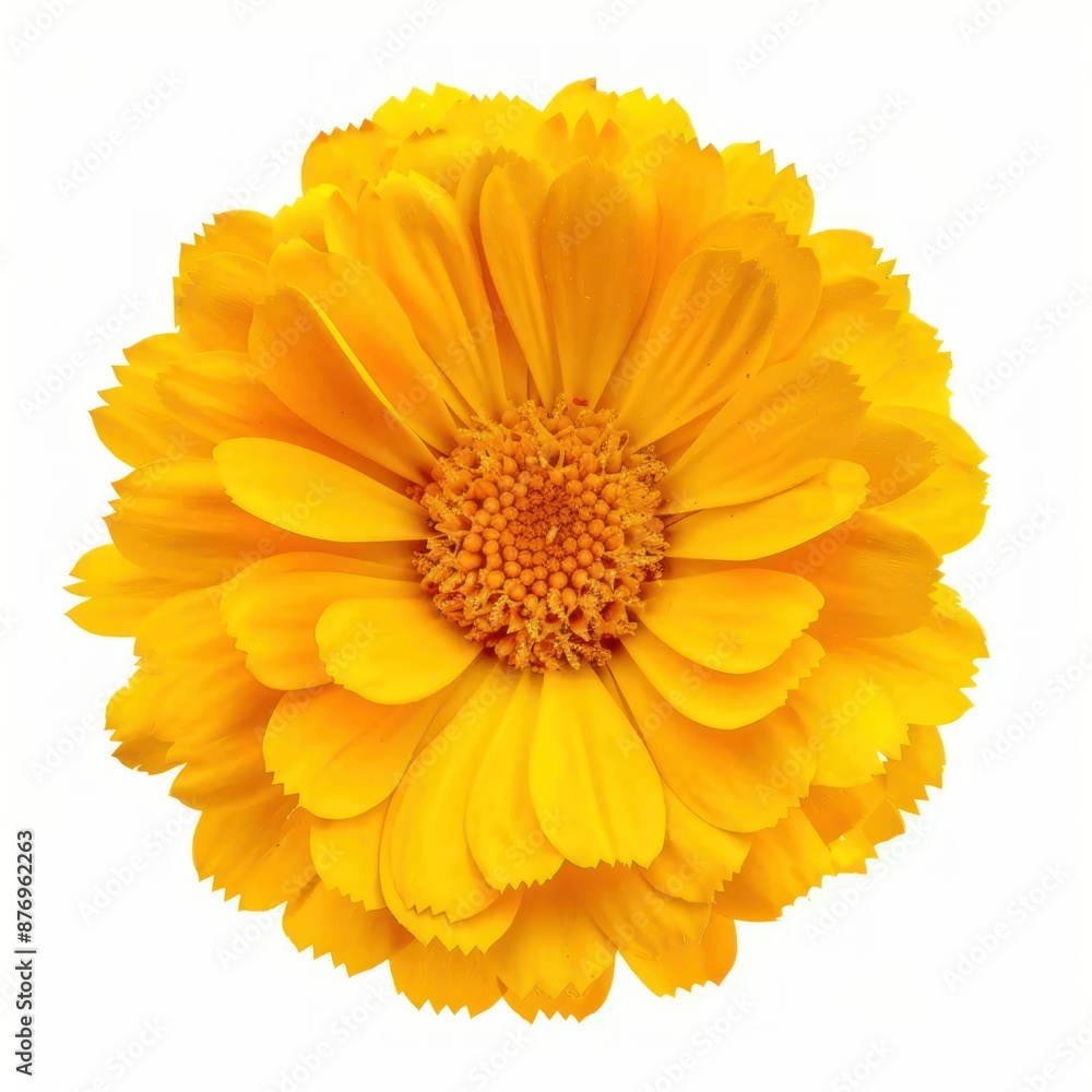 Vibrant Yellow Marigold Close-up Vibrant Yellow Marigold Close-up