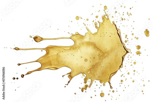 A gold Drop Splash animal stain plant. photo