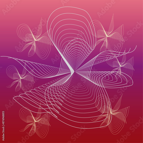 The vector dotted spiral vortex graphic is a visually interesting and complex image. The use of color, movement, and text all contribute to its overall effect.