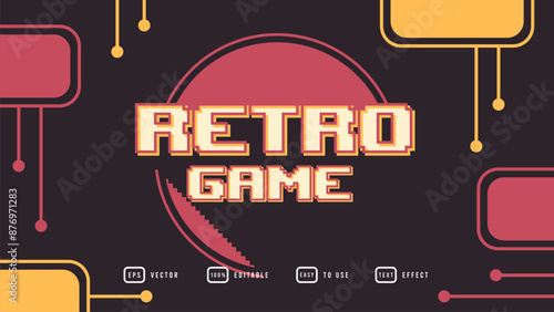 Retro Game Text Effect
