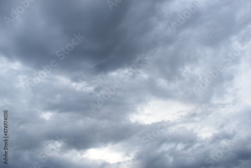 blue sky and white cloud background, cloudy in rainny season