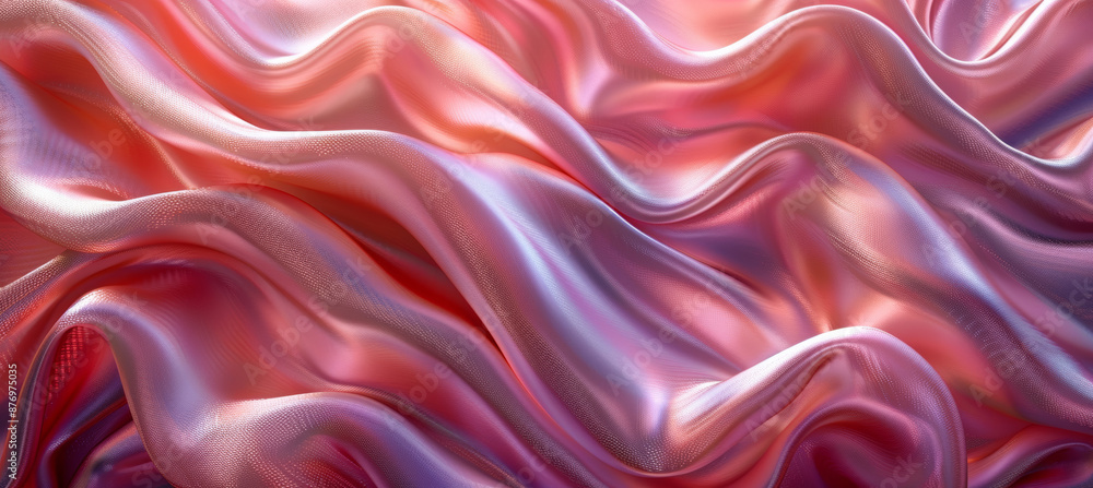 Obraz premium Pink Silk Texture with Elegant Drapes