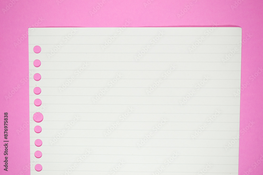 line paper texture on pink background, blank sheet notebook line paper texture on pink background, blank sheet notebook
