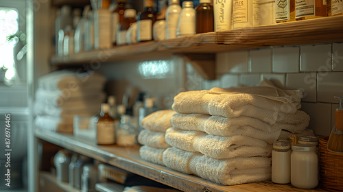 batroom towels photo