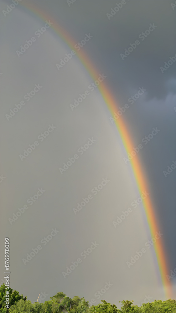 Capture a full or partial rainbow after a rain shower. Capture a full or partial rainbow after a rain shower.