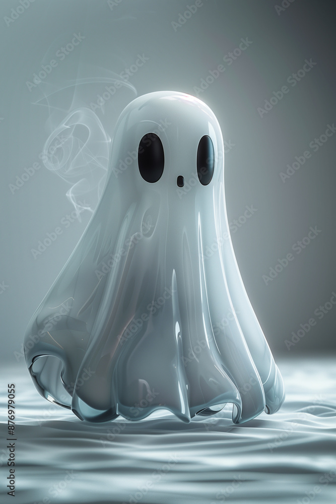 3d cute Halloween ghost figure 3d cute Halloween ghost figure