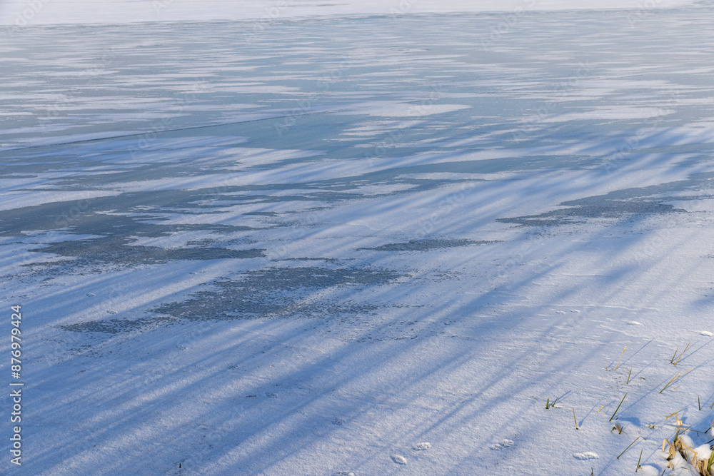 beautiful landscape in nature in the cold winter season on the river beautiful landscape in nature in the cold winter season on the river