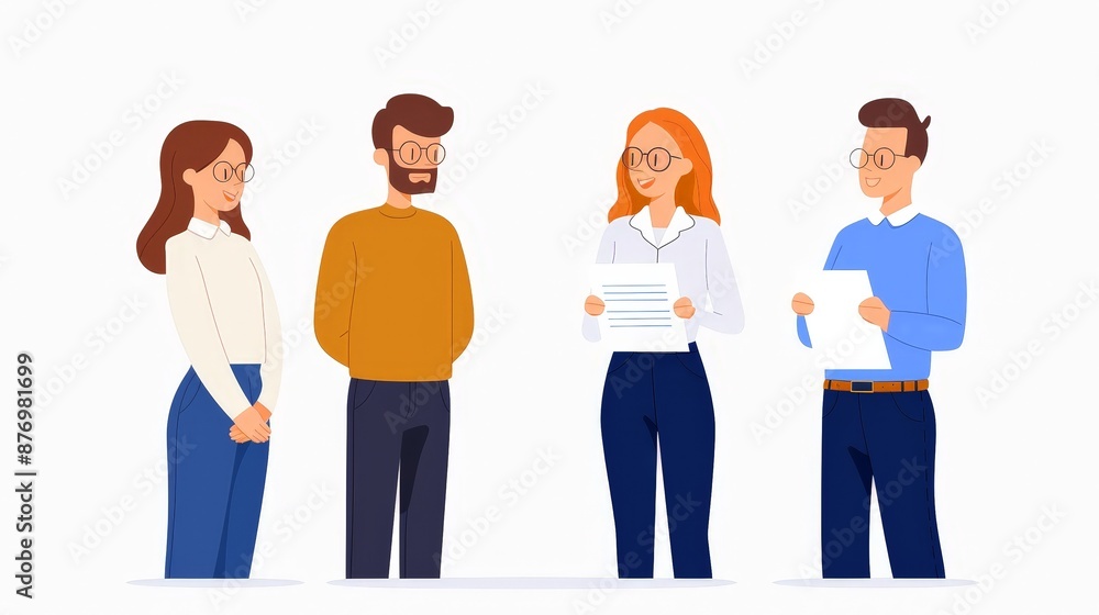 Fototapeta premium Business leadership and connection, CEO inspiring team, emotional engagement, professional and dynamic environment
