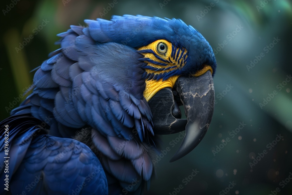 Obraz premium Portrait of a hyacinth macaw 1