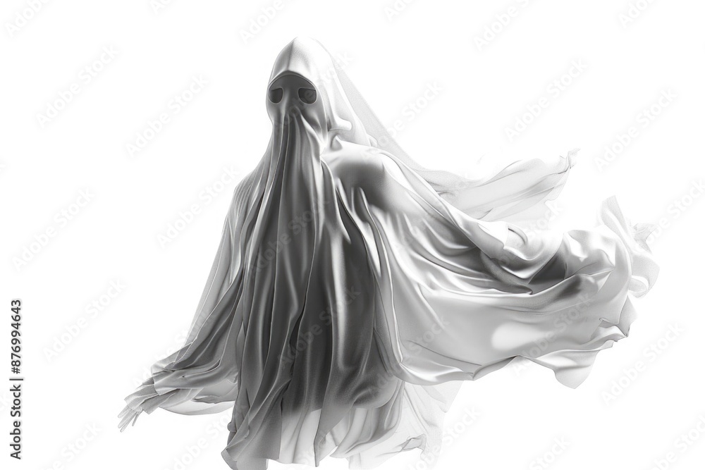 Woman in long white dress and veil Woman in long white dress and veil