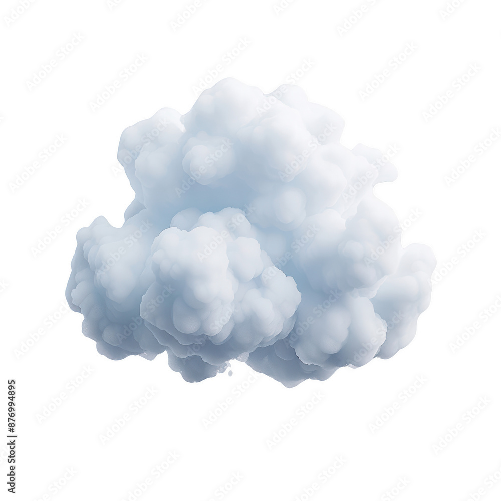 A fluffy white cloud isolated on a transparent background. A fluffy white cloud isolated on a transparent background.