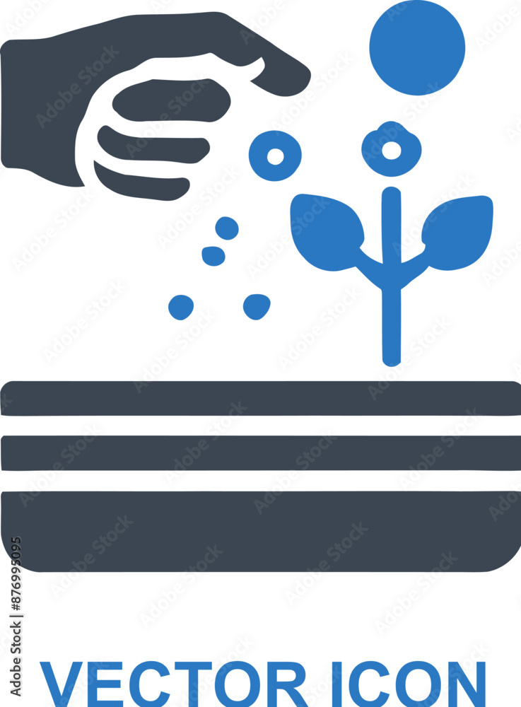 Installing garden decorations creatively icon Installing garden decorations creatively icon