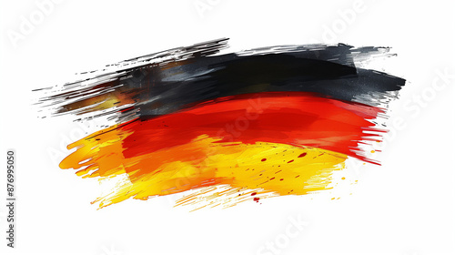 brush paint stroke of Germa...