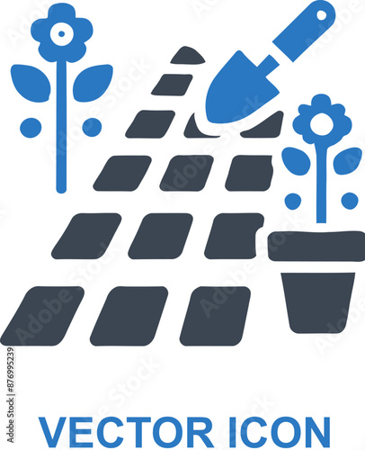 Creating garden pathways icon