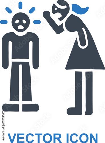 Verbal Abuse Icon in Negative Parenting
