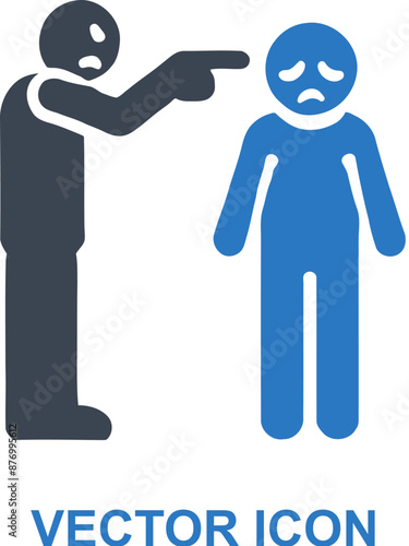Overly Critical Icon in Negative Parenting
