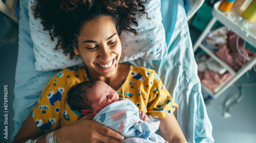 mother holding her baby