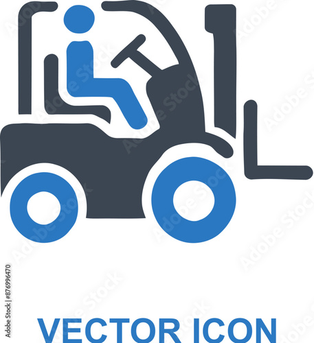 Forklift Operation Icon