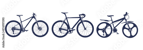 Bicycle Silhouette, Bike cycle sport bicycle design