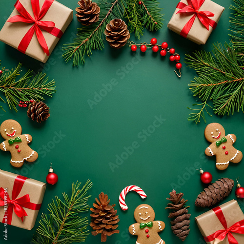 Gingerbread cookies frame
