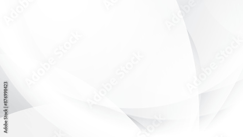Wallpaper Mural Abstract white and gray color, modern design stripes background with geometric round shape. Vector illustration. Torontodigital.ca