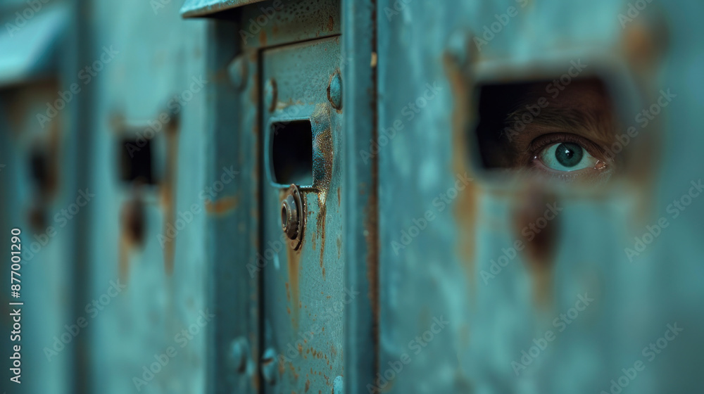 Mail peeking out through the slots of a mailbox Mail peeking out through the slots of a mailbox
