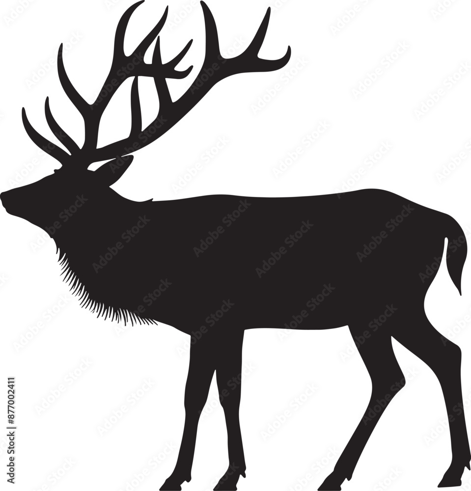 Fototapeta premium A graceful deer, with soft eyes and nimble steps, embodies woodland tranquility and natural elegance, perfect for wildlife admirers and serene countryside explorers.