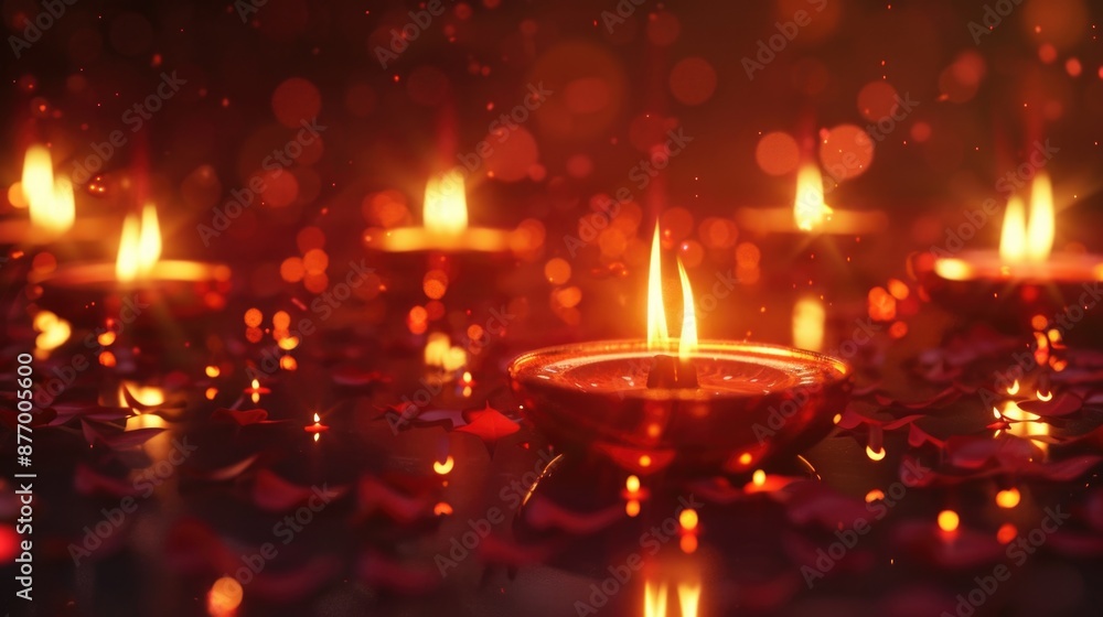 Lit Candles on Table Lit Candles on Table