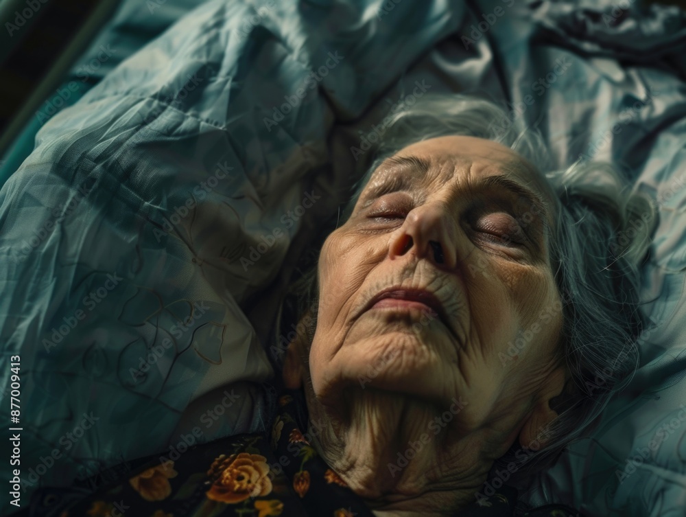 Senior Woman Sleeping