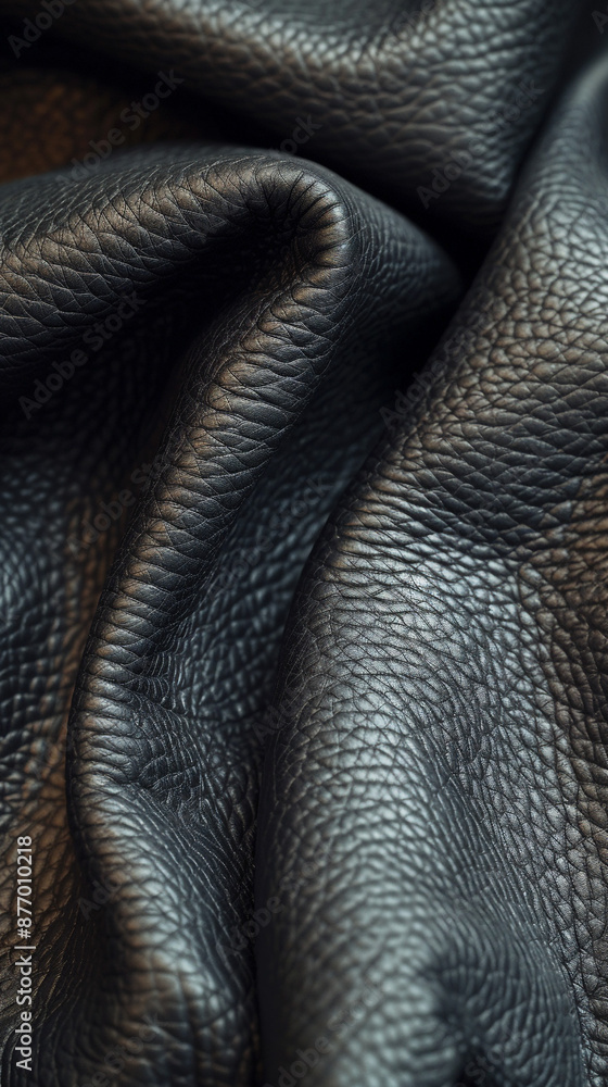 Soft, velvety grey leather with a matte finish, showcasing a rich, even texture and gentle creases. Soft, velvety grey leather with a matte finish, showcasing a rich, even texture and gentle creases.