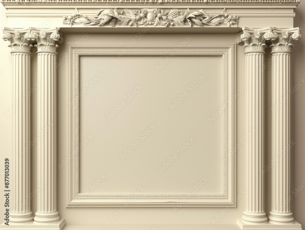 Obraz premium Classical Architecture with Ornate Columns