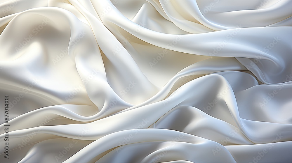 a white and white silk is draped over a white background. a white and white silk is draped over a white background.