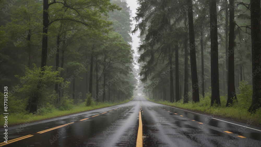 A long, straight road through a forest at sunset with the sun shining brightly. The road is paved and there are trees lining each side.
A long, straight road through a forest at sunset with the sun shining brightly. The road is paved and there are trees lining each side.