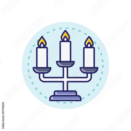 Candelabra vector icon 